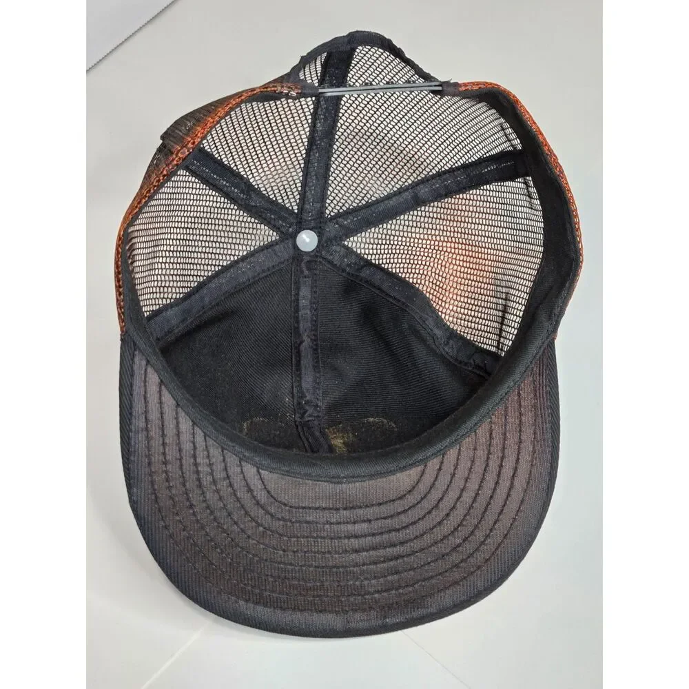 Vintage John Deere 6-Panel Trucker Hat | Louisville Mfg Co Black | USA Made